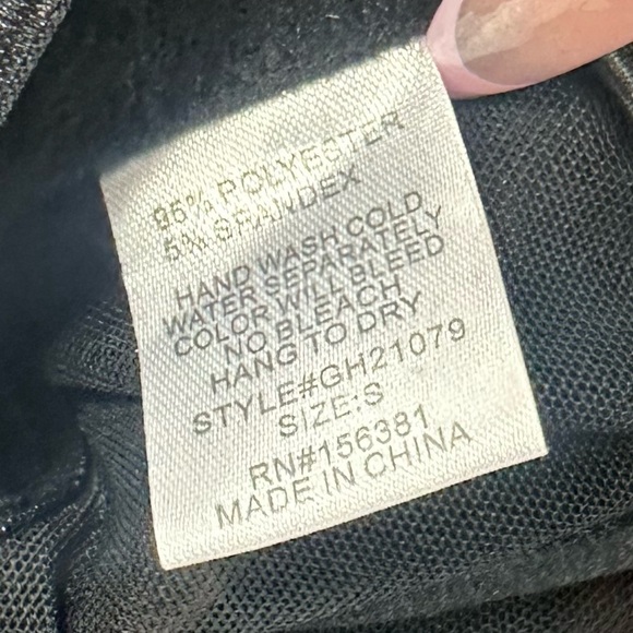 My Boo black corset mesh halter top size S - Picture 5 of 6